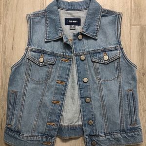 New Old Navy Jean Vest XL kids